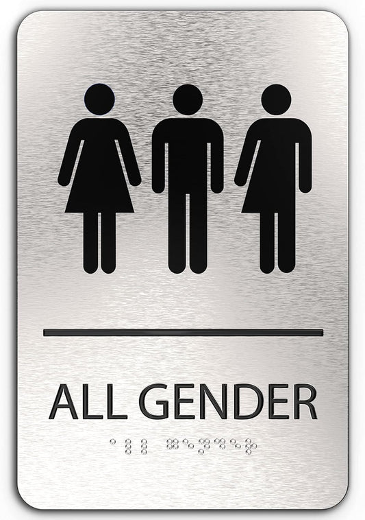 ADA Restroom Sign | All Gender Alternative | 6x9 inches