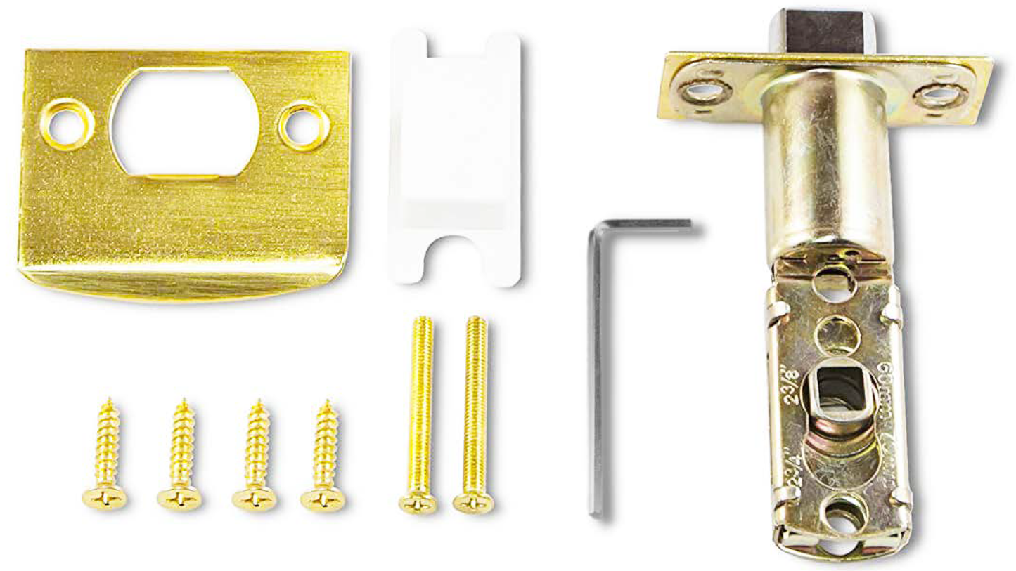 ADA Door Lock with Indicator in Satin Brass - Left-handed