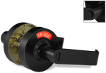 ADA Door Lock with Indicator in Matte Black - Right-Handed ADA Door Lock with Indicator in Matte Black - Right-Handed