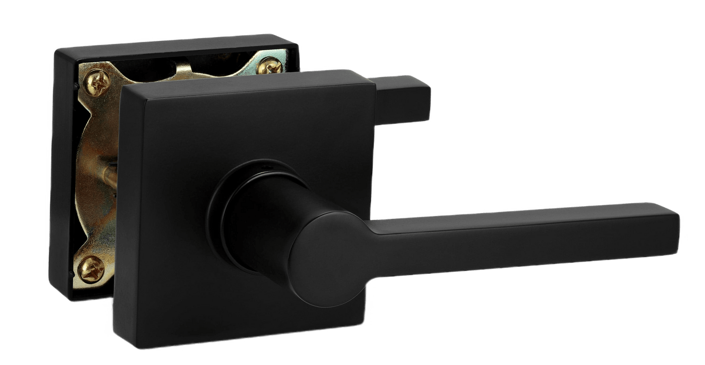 Interior Door Lock in Matte Black