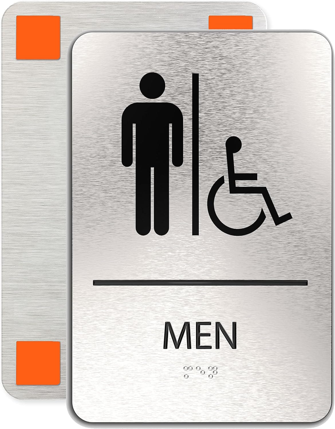 ADA Restroom Sign | Men Wheelchair Accessible| 6x9 inches