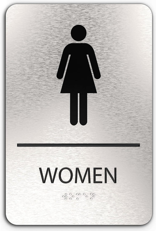ADA Restroom Sign | Women | 6x9 inches