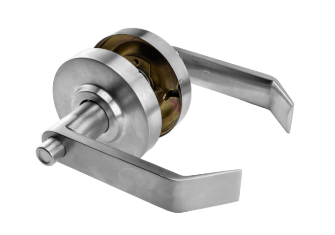Premium ADA Door Lock with Indicator in Satin Chrome - Reversible