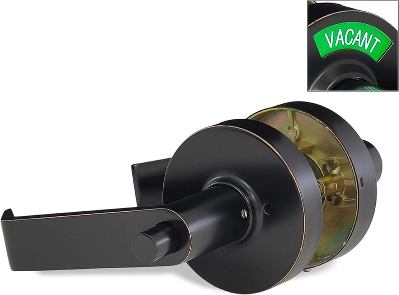 ADA Door Lock with Indicator in Oil Rubbed Bronze - Right-Handed