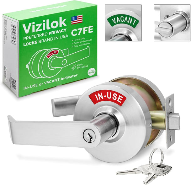 Premium Heavy Duty Commercial Door Lock with Indicator & Keys