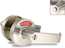 Load image into Gallery viewer, ADA Door Lock with Indicator in Satin Nickel - Right-Handed
