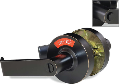 ADA Lock with Indicator in Oil Rubbed Bronze - Left-Handed