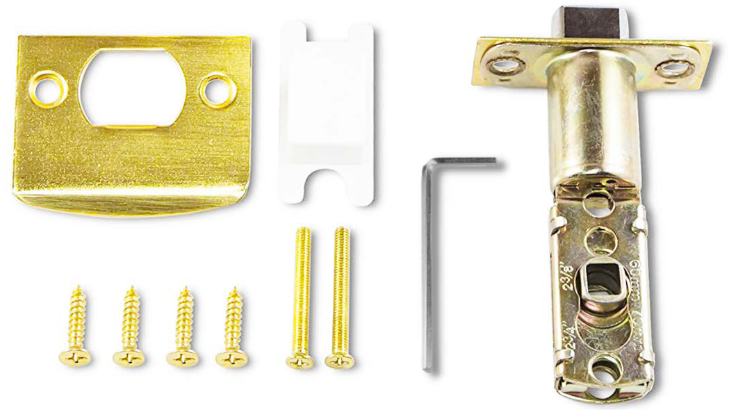 ADA Door Lock with Indicator in Satin Brass - Right-Handed