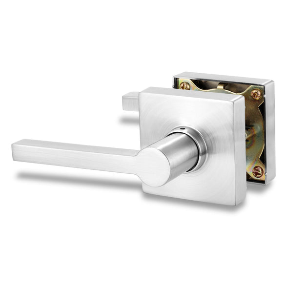 Interior Door Lock in Satin Chrome