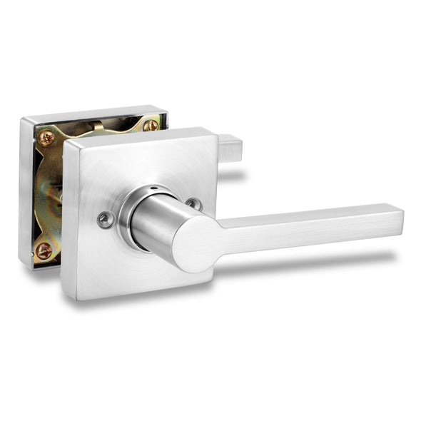 Interior Door Lock in Satin Chrome