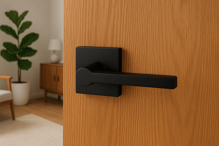 Passage Door Handle in Matte Black