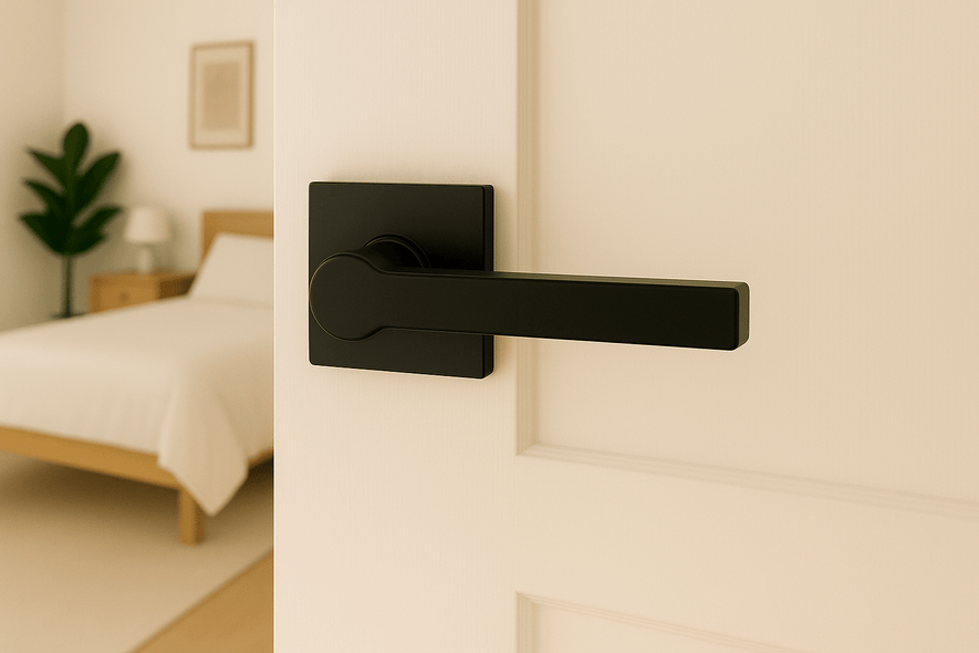 Passage Door Handle in Matte Black