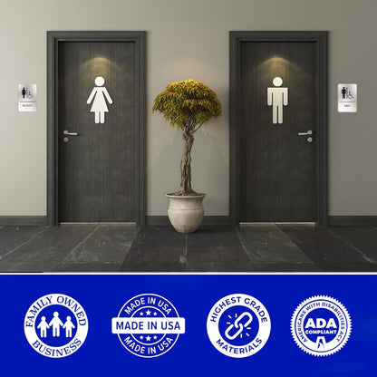 ADA Restroom Sign | All Gender Wheelchair Accessible| 6x9 inches