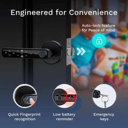 Smart Fingerprint & Keypad Electronic Door Lock