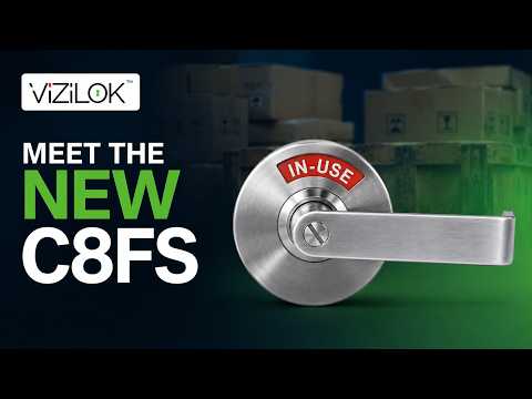 Premium ADA Door Lock with Indicator in Satin Chrome - Reversible
