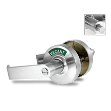 Load image into Gallery viewer, ADA Door Lock with Indicator in Satin Chrome - Left-Handed
