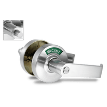 Load image into Gallery viewer, ADA Door Lock with Indicator in Satin Chrome - Right-Handed

